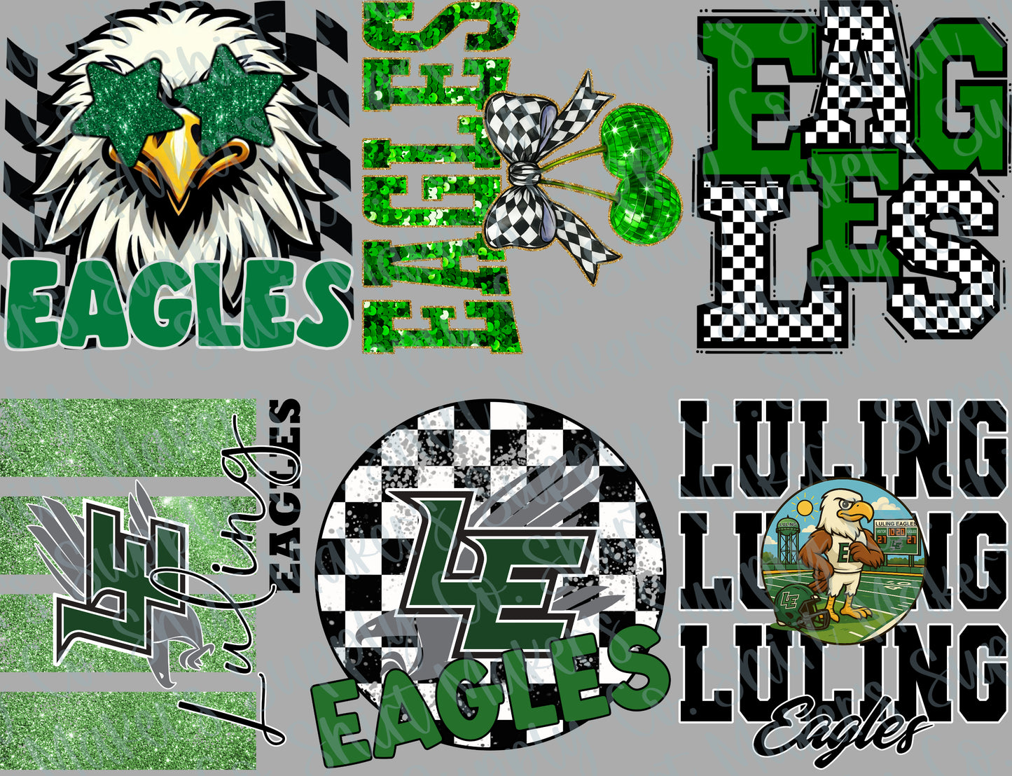 Luling Eagles 2025 DTF Gang Sheet