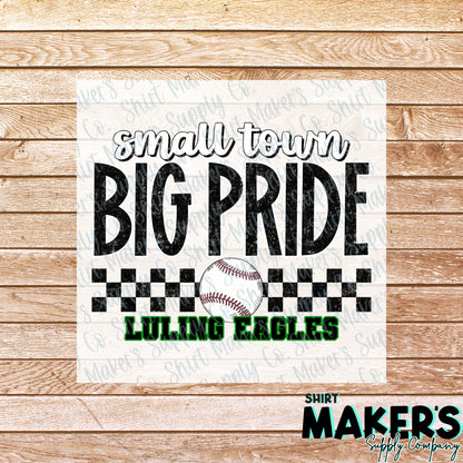 Luling Eagles Baseball Small Town DTF Transfer - or- Hat Patch, Acrylic, Magnet, or Keychain