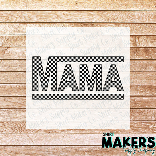 Checkered Mama DTF or Sublimation Transfer