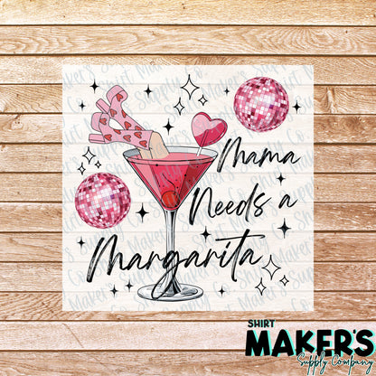 Mama Needs A Marg Summer DTF Transfer - or- Hat Patch, Acrylic, Magnet, or Keychain