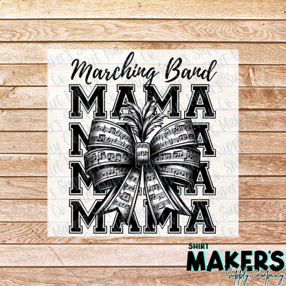 Marching Band Mom DTF Transfer - or- Hat Patch, Acrylic, Magnet, or Keychain