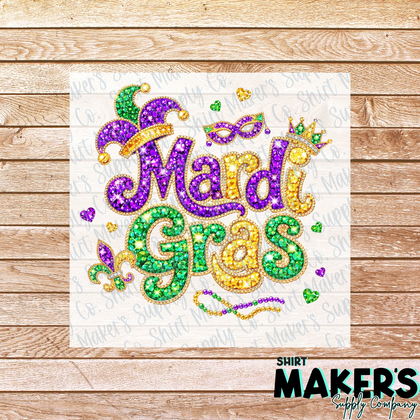 Mardi Gras DTF or Sublimation Transfe