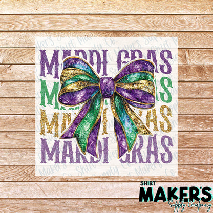 Mardi Gras DTF Transfer - or- Hat Patch, Acrylic, Magnet, or Keychain