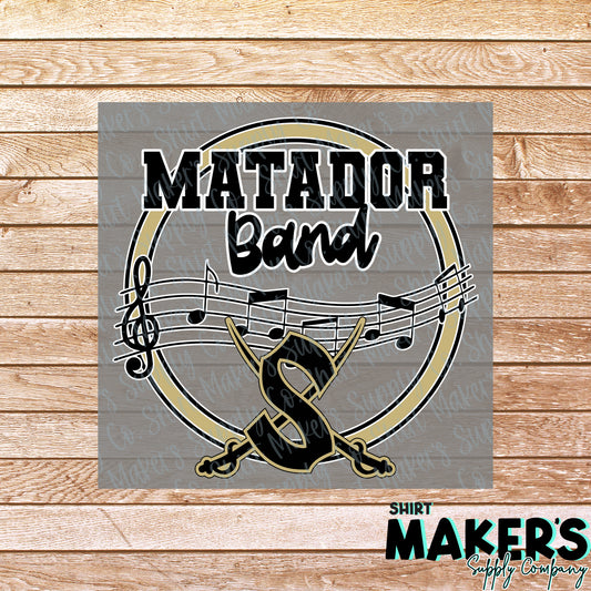 Matador Band DTF or Sublimation Transfer