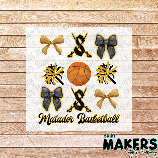 Matador Basketball Coquette DTF or Sublimation Transfer