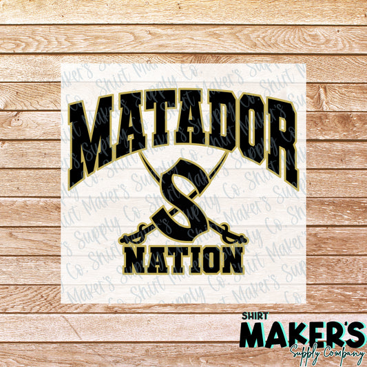 Matador Nation DTF Transfer - or- Hat Patch, Acrylic, Magnet, or Keychain