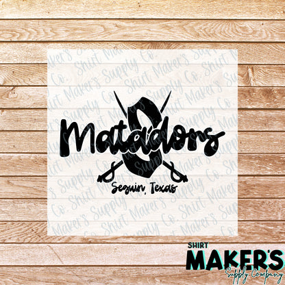 Matadors #1 DTF Transfer - or- Hat Patch, Acrylic, Magnet, or Keychain