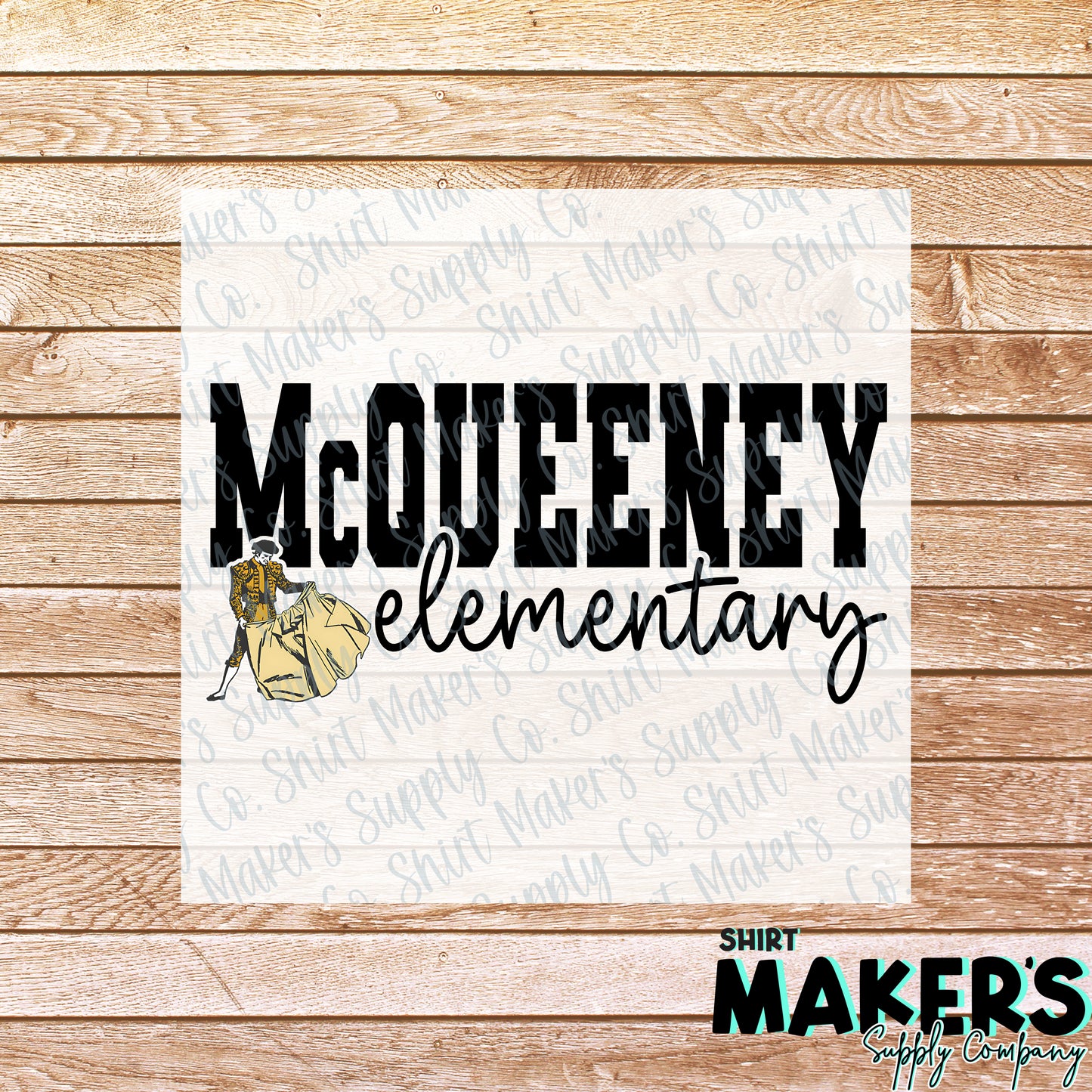 McQueeney Elementary 2 DTF Transfer - or- Hat Patch, Acrylic, Magnet, or Keychain