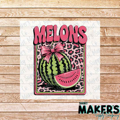 Melons Summer DTF Transfer - or- Hat Patch, Acrylic, Magnet, or Keychain