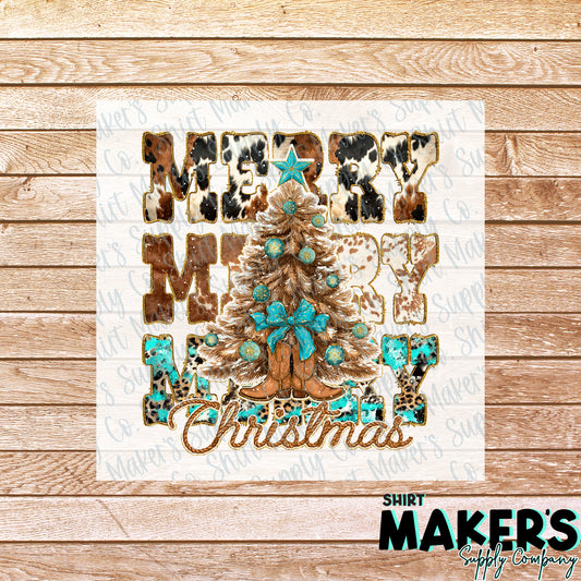 Merry Christmas DTF or Sublimation Transfer