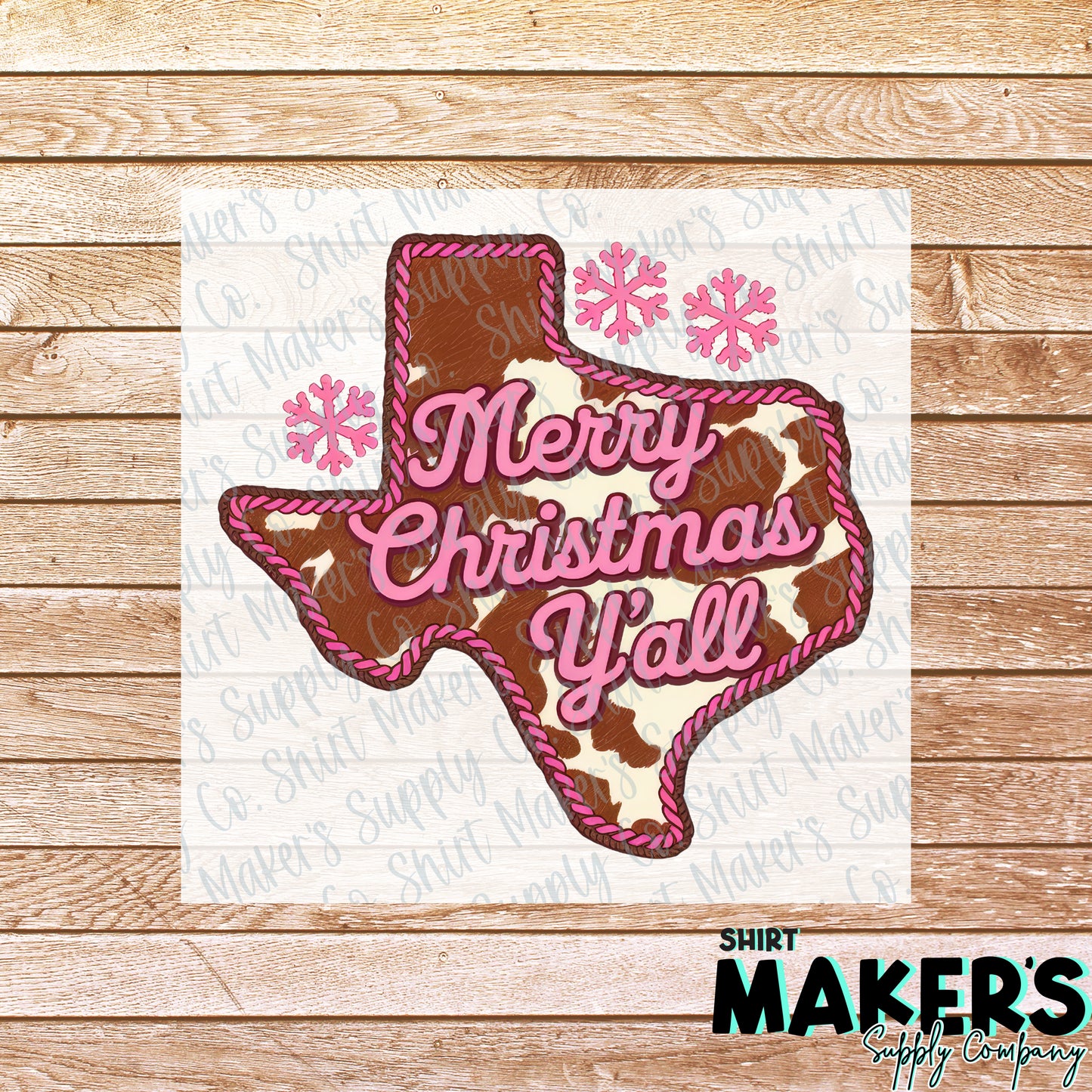 Merry Christmas Y'all DTF or Sublimation Transfer