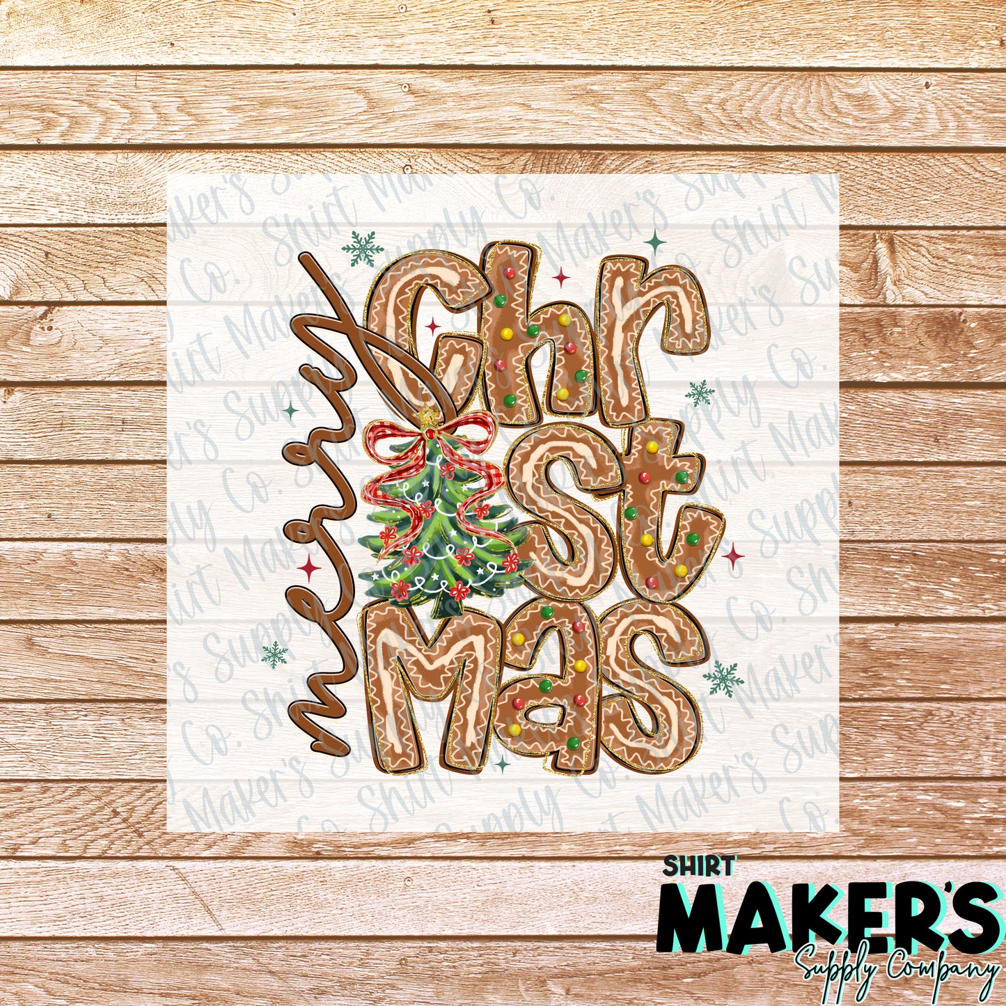 Merry Christmas DTF or Sublimation Transfer