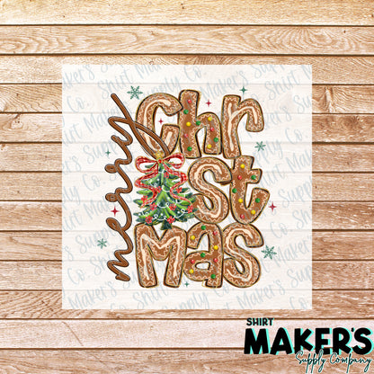 Merry Christmas DTF Transfer - or- Hat Patch, Acrylic, Magnet, or Keychain