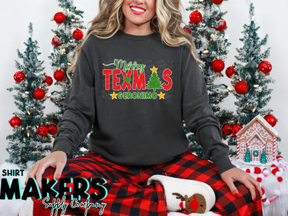 Merry Texmas Geronimo, Texas DTF or Sublimation Transfer