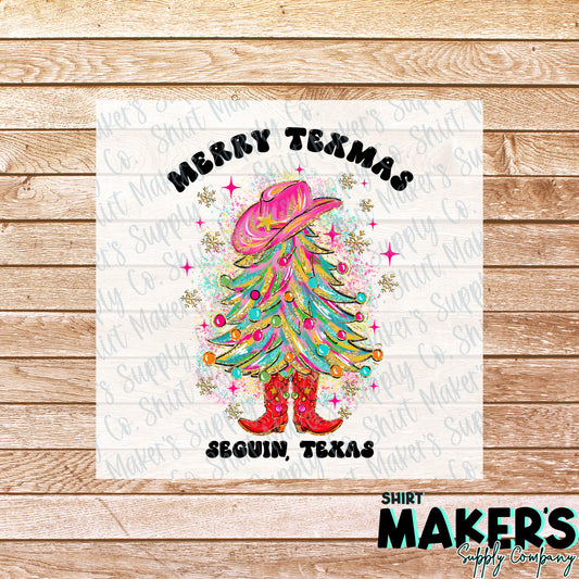 Merry Texmas Seguin DTF or Sublimation Transfer