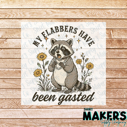 My Flabbers have been Gasted DTF or UV-DTF Transfer - or- Hat Patch, Acrylic, Magnet, or Keychain