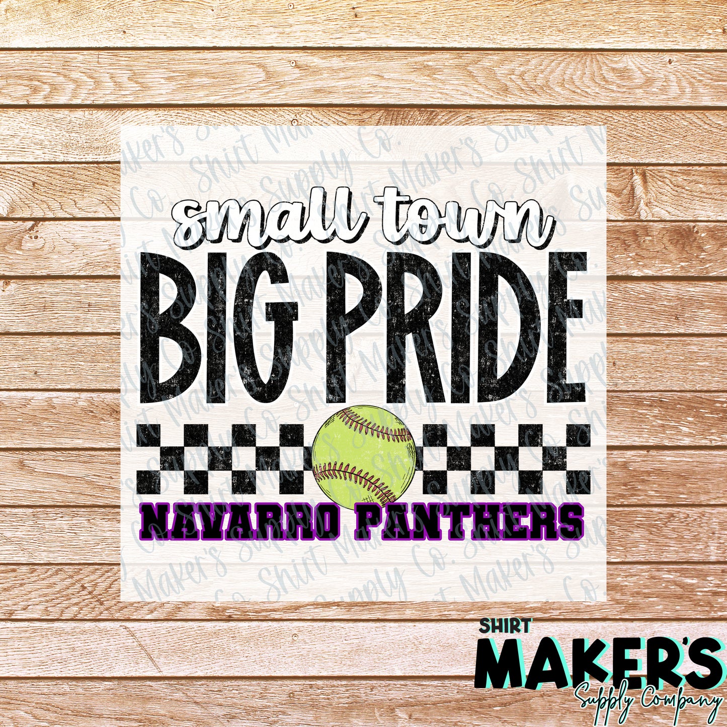 Navarro Panthers Softball Small Town DTF Transfer - or- Hat Patch, Acrylic, Magnet, or Keychain