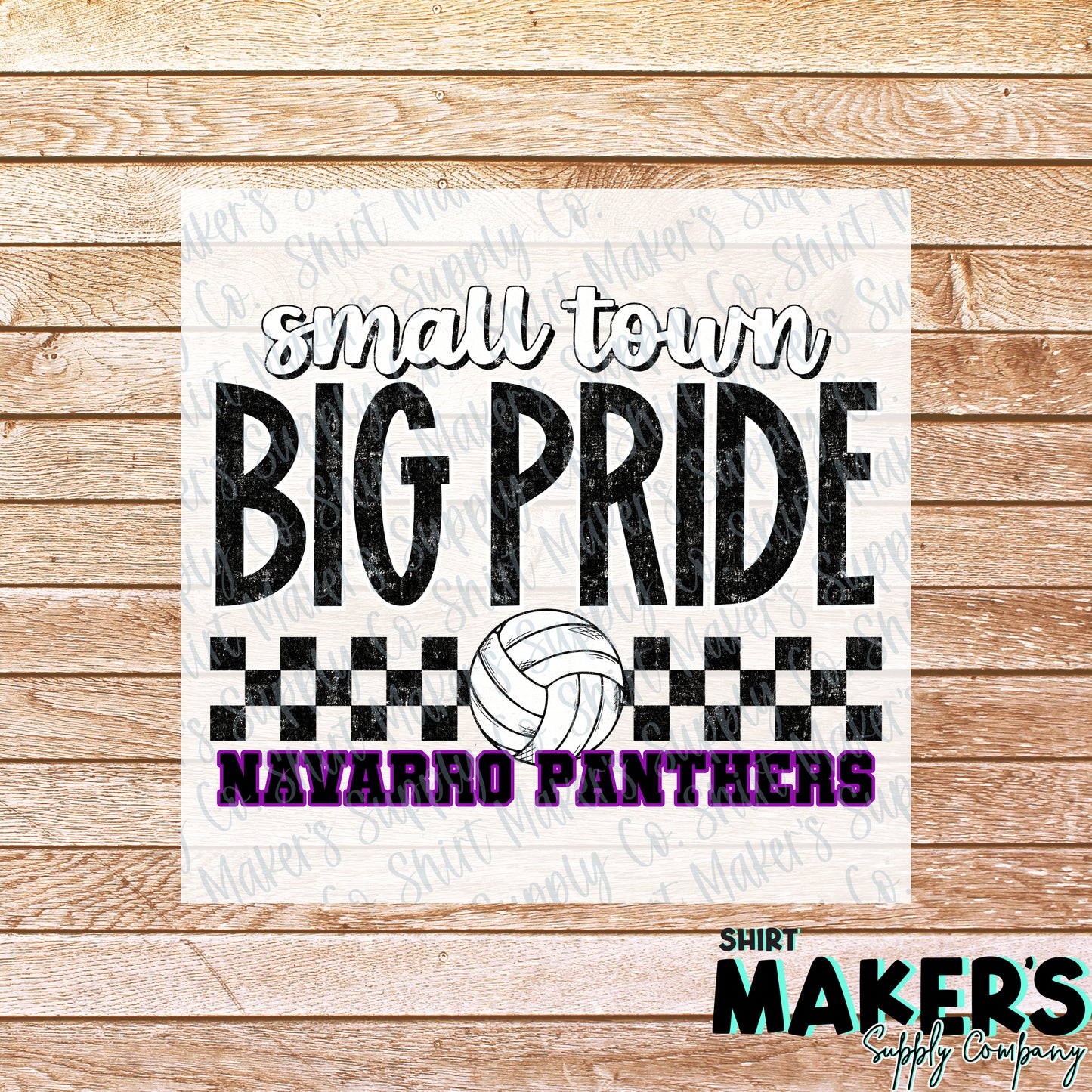Navarro Panthers Volleyball Small Town DTF Transfer - or- Hat Patch, Acrylic, Magnet, or Keychain