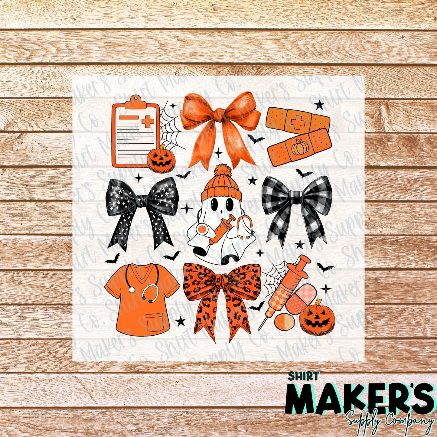 Nurse Boo Halloween Coquet DTF or Sublimation Transfer