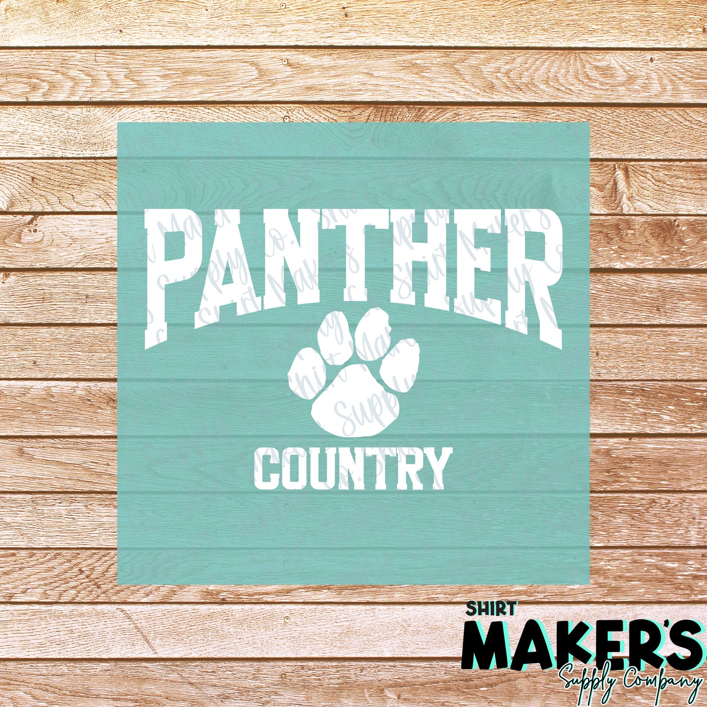 Panther Country White DTF Transfer - or- Hat Patch, Acrylic, Magnet, or Keychain