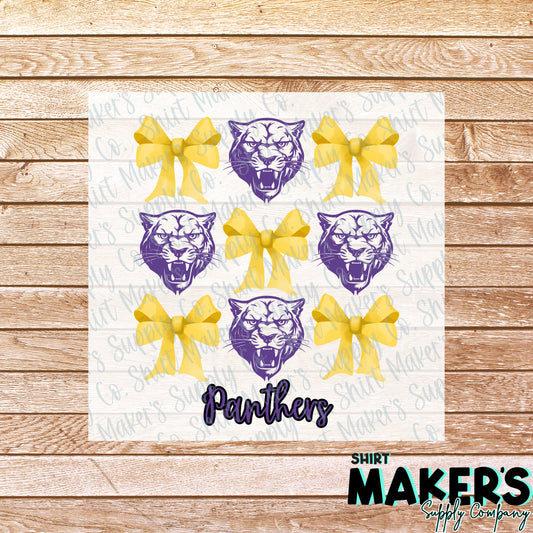 Navarro Panthers Coquette DTF or Sublimation Transfer