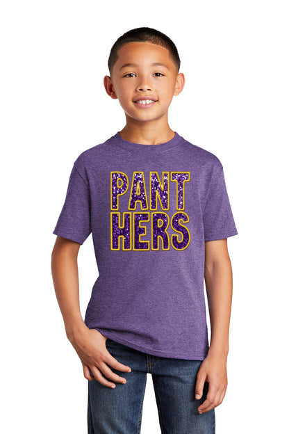 Panthers Faux Embroidery T-Shirt