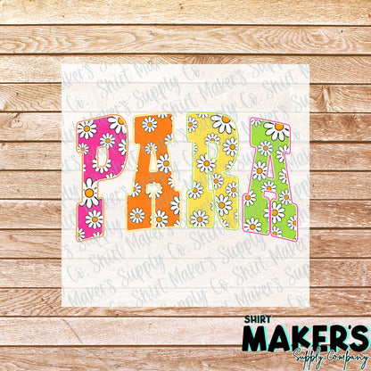 Para Groovy DTF Transfer - or- Hat Patch, Acrylic, Magnet, or Keychain