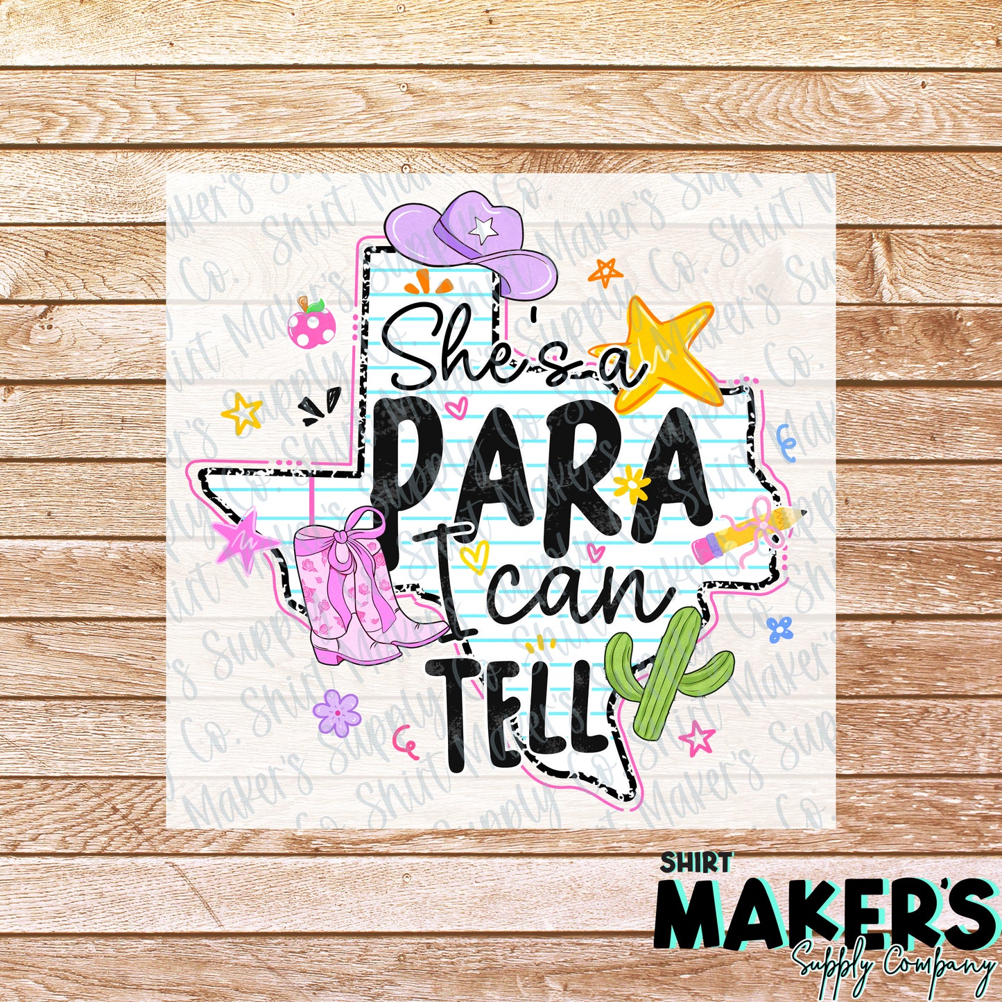 She's a Para DTF Transfer - or- Hat Patch, Acrylic, Magnet, or Keychain