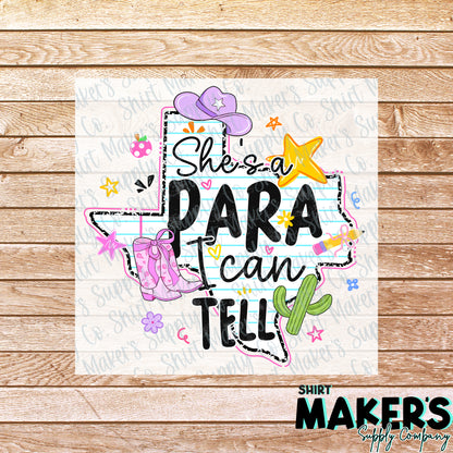 She's a Para DTF Transfer - or- Hat Patch, Acrylic, Magnet, or Keychain