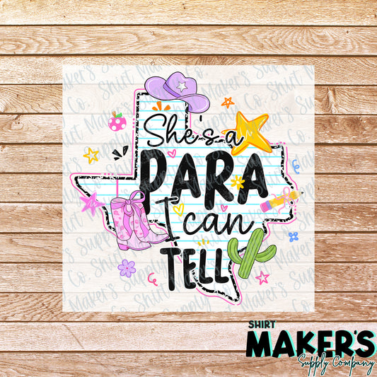 She's a Para DTF Transfer - or- Hat Patch, Acrylic, Magnet, or Keychain