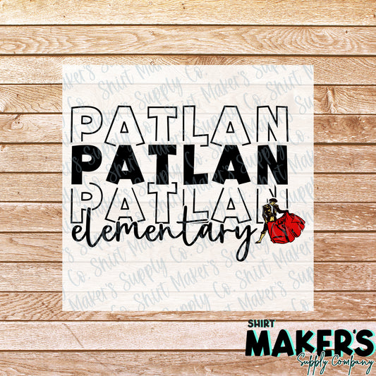 Patlan Elementary DTF Transfer - or- Hat Patch, Acrylic, Magnet, or Keychain