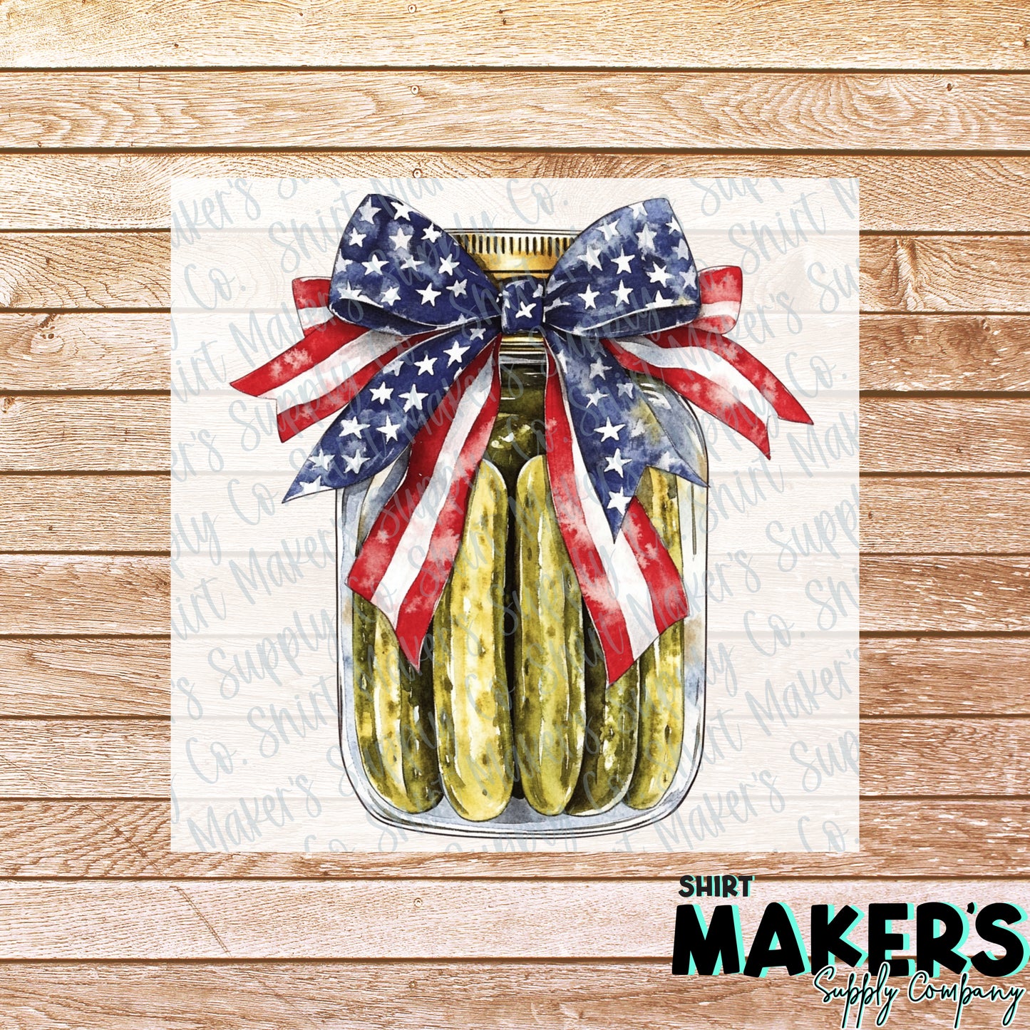 Pickle Jar Fourth of July DTF or Sublimation Transfer