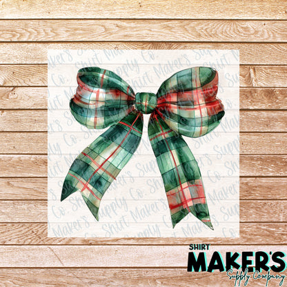 Plaid Bow DTF or Sublimation Transfer