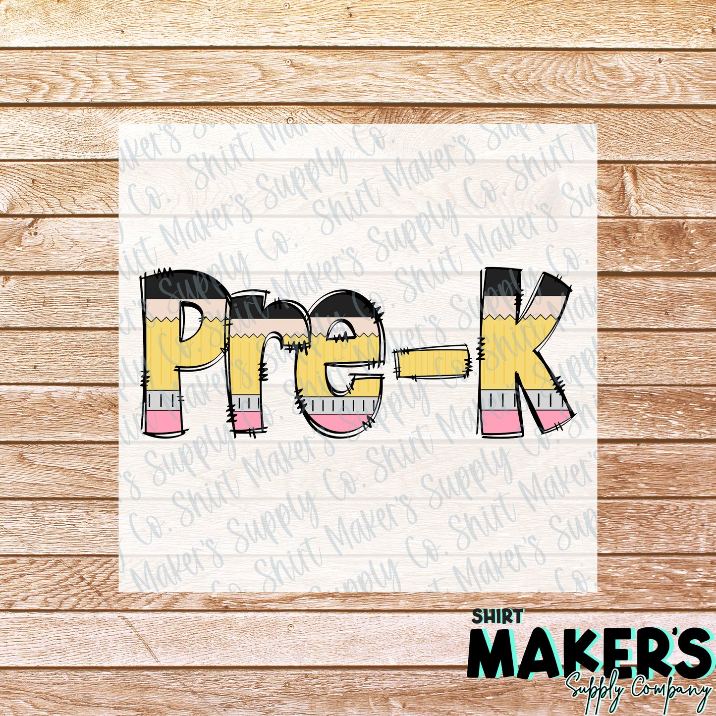 Pre-K Pencil Print DTF or Sublimation Transfer