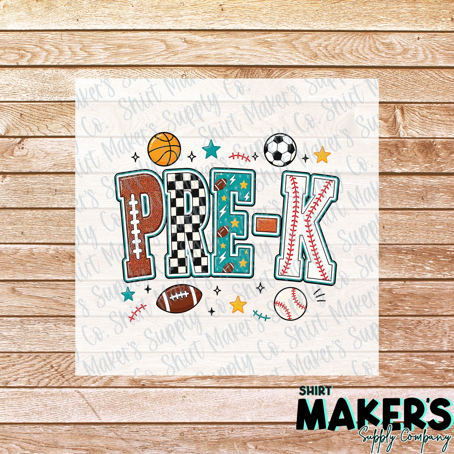 Pre-K Boys  DTF Transfer - or- Hat Patch, Acrylic, Magnet, or Keychain