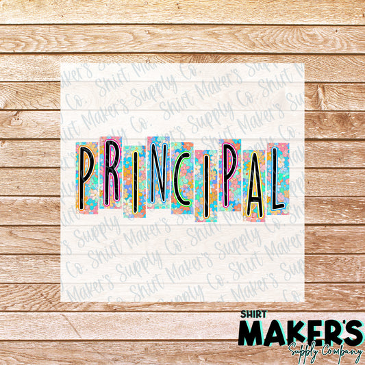 Principal Floral DTF or Sublimation Transfer