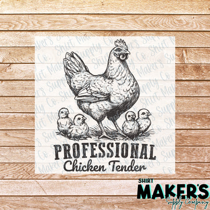 Professional Chicken Tender DTF Transfer - or- Hat Patch, Acrylic, Magnet, or Keychain