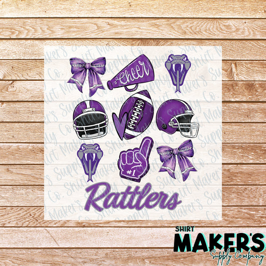 San Marcos Rattlers DTF or Sublimation Transfer