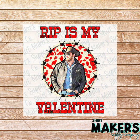 Rip Valentine's Day Red DTF or Sublimation Transfer