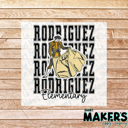 Rodriguez Elementary DTF Transfer - or- Hat Patch, Acrylic, Magnet, or Keychain