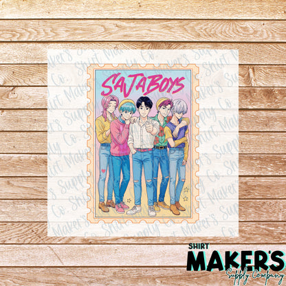 Saja Boys K-Pop Demon Hunters DTF or UV-DTF Transfer - or- Hat Patch, Acrylic, Magnet, or Keychain