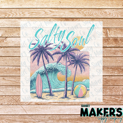 Salty Soul DTF Transfer - or- Hat Patch, Acrylic, Magnet, or Keychain