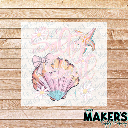 Salty Soul Summer DTF Transfer - or- Hat Patch, Acrylic, Magnet, or Keychain