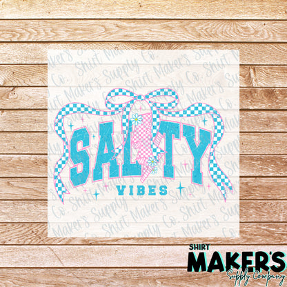 Salty Vibes DTF Transfer - or- Hat Patch, Acrylic, Magnet, or Keychain