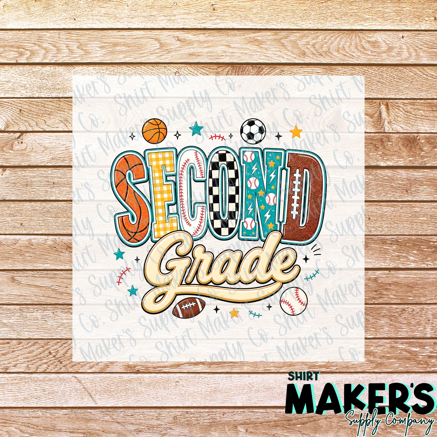 Second Grade Boys  DTF Transfer - or- Hat Patch, Acrylic, Magnet, or Keychain