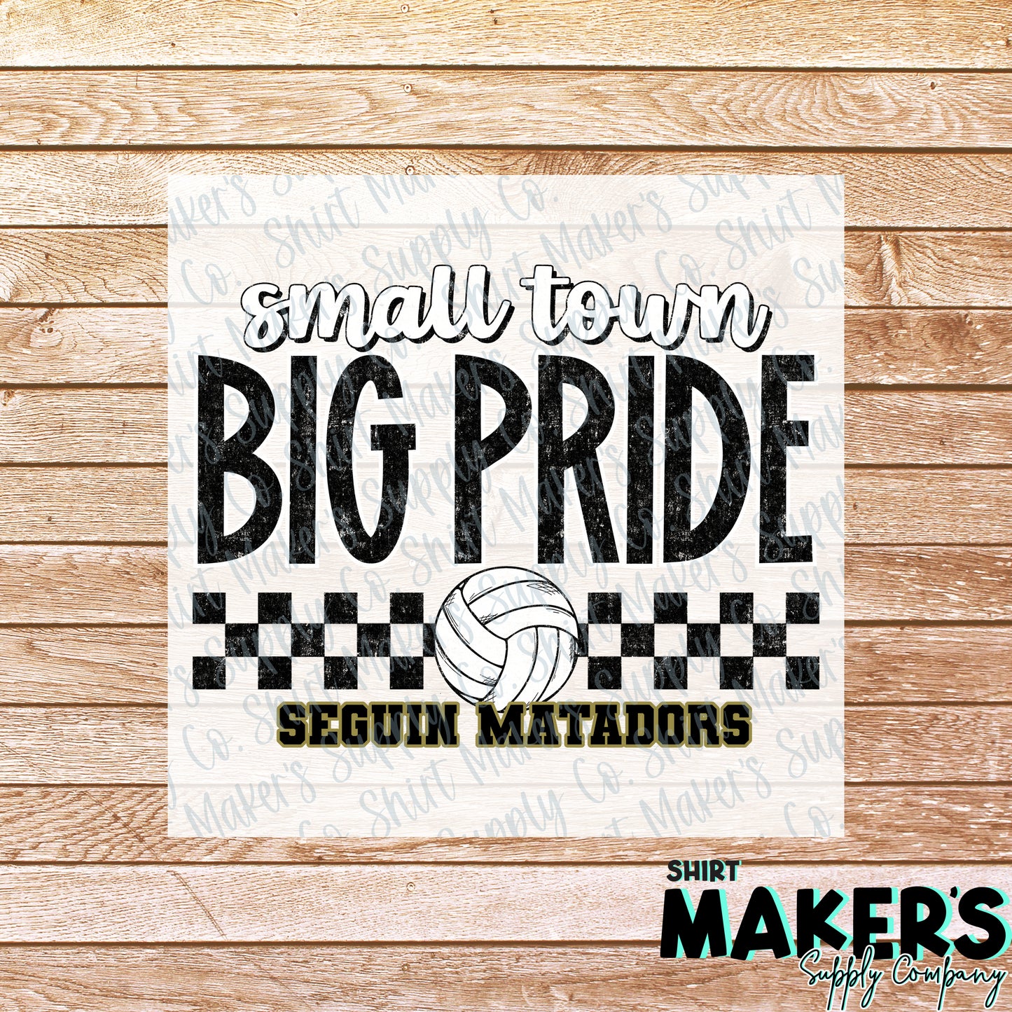 Seguin Matador Volleyball Small Town DTF Transfer - or- Hat Patch, Acrylic, Magnet, or Keychain