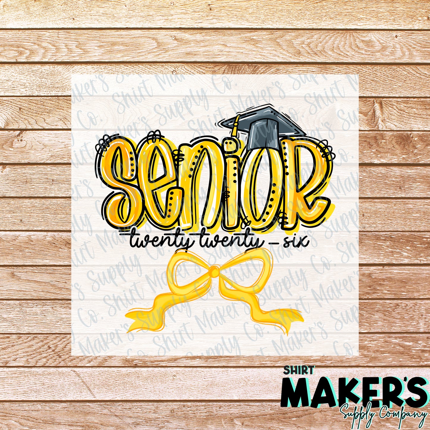Senior 2026 Yellow DTF or Sublimation Transfer