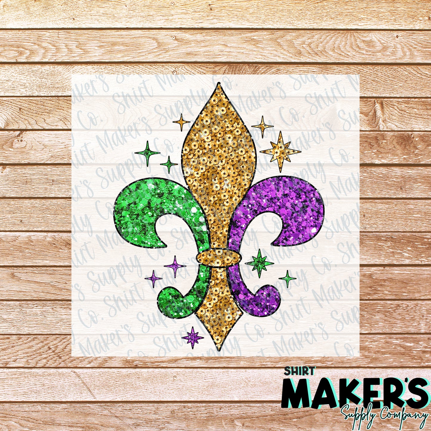 Sequin Fleur DTF or Sublimation Transfer