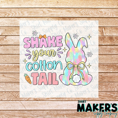 Shake Your Cotton Tail DTF Transfer - or- Hat Patch, Acrylic, Magnet, or Keychain