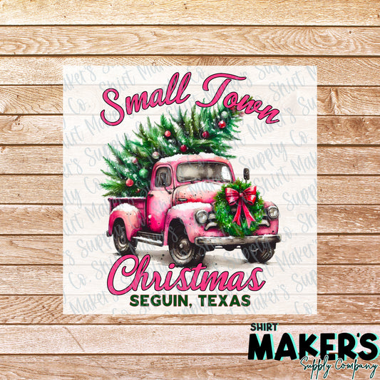 Small Town Christmas Seguin, Texas DTF or Sublimation Transfer